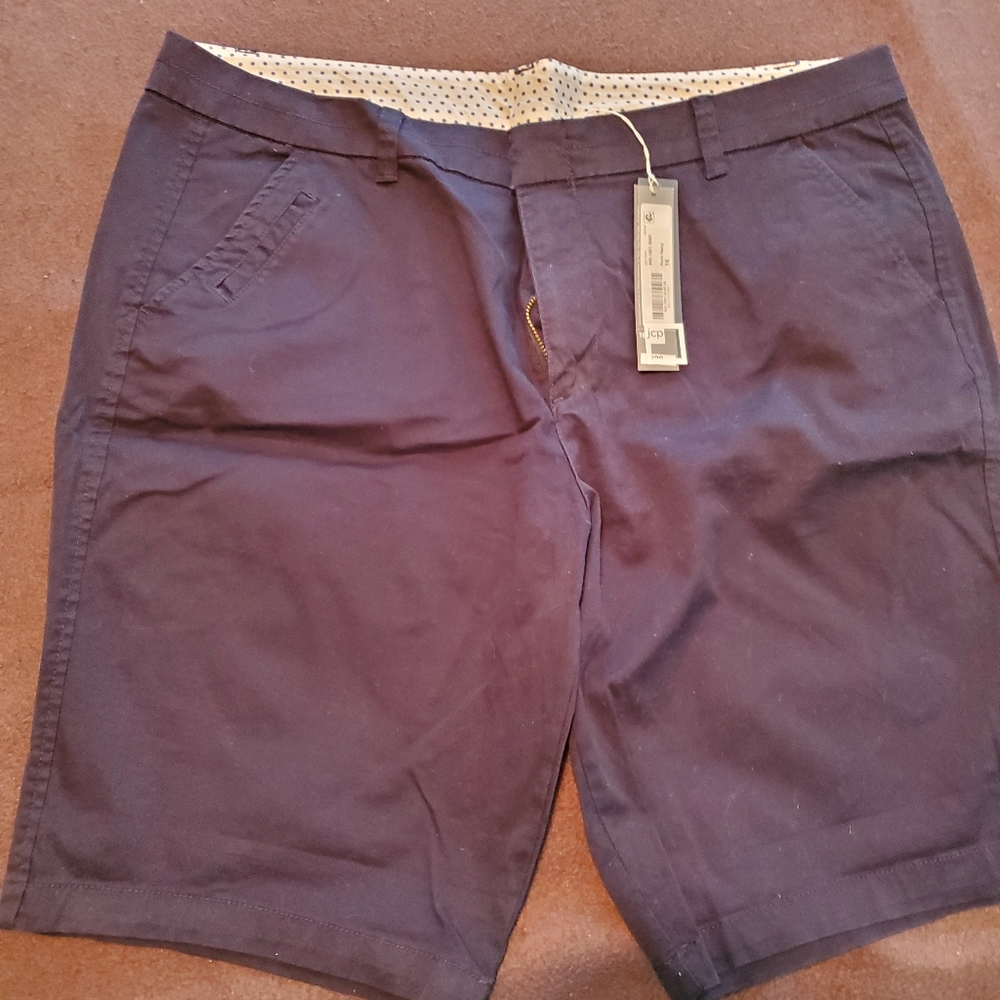 Navy Bermuda shorts